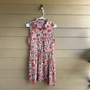 Indigo Rose Boho Floral Dress - Size M Lightweight Casual Modest